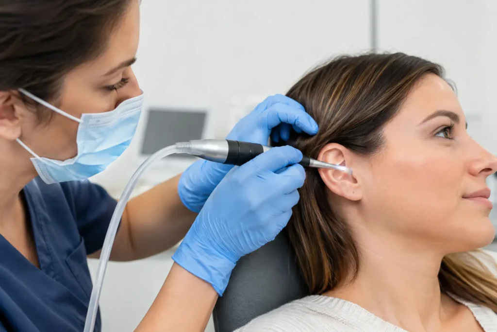 How Does Ear Microsuction Work for Blocked Ears?